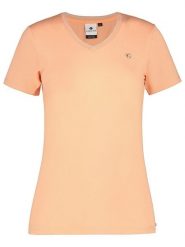 LUHTA Koszulka "Honko" w kolorze brzoskwiniowym rozmiar: XL. Pomarańczowe bluzki damskie Luhta, xl, bez wzorów, bez kołnierzyka, bez ramiączek. Za 96.60 zł.