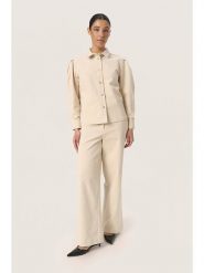 Soaked in Luxury Koszula w kolorze beżowym rozmiar: M. Brązowe koszule damskie Soaked in Luxury, m, bez wzorów, bez kołnierzyka, bez ramiączek. Za 161.73 zł.