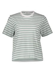 ONLY Koszulka w kolorze miętowo-białym rozmiar: L. Zielone bluzki damskie Only, l, bez wzorów, z bawełny, bez kołnierzyka, bez ramiączek. Za 60.99 zł.