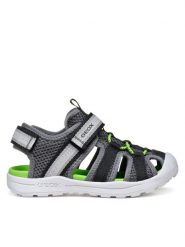 Geox Sandały J Vaniett J555XA 1454 C0655 S Szary. Szare sandały chłopięce Geox, z materiału, bez zapięcia. Za 169.99 zł.