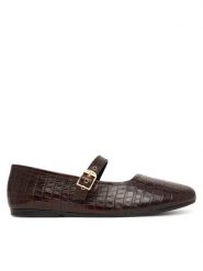 Clarks Baleriny Livia Jane 26327192 Brązowy. Brązowe balerinki damskie Clarks, bez wzorów, ze skóry. Za 349.99 zł.