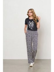 &Co Woman Spodnie "Patrice" w kolorze czarno-niebieskim rozmiar: S. Czarne spodnie materiałowe damskie &Co Woman, bez wzorów, z materiału. Za 284.15 zł.