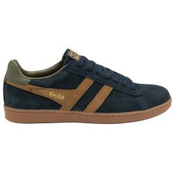 Trenerzy Gola Equipe II Suede. Niebieskie obuwie sportowe treningowe Gola, z zamszu, tenisowe. Za 385.00 zł.