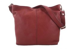 Listonoszka skórzana BARBERINI'S czerwona 12-13. Czerwone shopper bag Barberinis, bez wzorów, ze skóry, duże, bez dodatków. Za 199.99 zł.