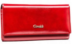 Portfel damski 4U Cavaldi czerwony PX24-21-BL. Czerwone portfele damskie 4U Cavaldi, bez wzorów, ze skóry ekologicznej. Za 51.99 zł.