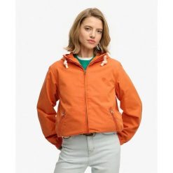 Kurtka damska Superdry. Brązowe kurtki damskie Superdry, bez wzorów, bez kaptura. Za 415.00 zł.