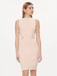 Guess Sukienka codzienna W4GK89 K7UW2 Różowy Slim Fit. Czerwone sukienki damskie Guess, z aplikacjami, z wiskozy, bez ramiączek. Za 149.99 zł.