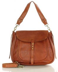 Saddle bag MARCO MAZZINI brąz kamelowy vs120b. Torebki klasyczne damskie ze skóry, bez dodatków. Za 521.55 zł.