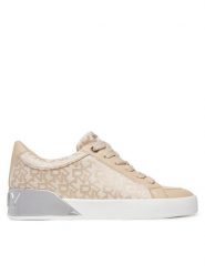 DKNY Sneakersy K1507746 Beżowy. Brązowe obuwie sportowe damskie DKNY, z materiału, bez zapięcia. Za 359.99 zł.