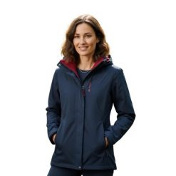 Kurtka narciarska damska Vaude Wo Kintail 3in1. Niebieskie kurtki damskie Vaude, na zimę, bez wzorów, z poliesteru, bez kaptura. Za 425.70 zł.