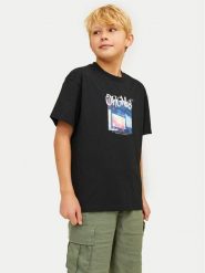 Jack & Jones Junior T-Shirt Bushwick Blur 12263146 Czarny Relaxed Fit. Czarne t-shirty i koszulki chłopięce Jack & Jones Junior, bez wzorów, z bawełny, bez kołnierzyka, bez ramiączek. Za 29.99 zł.