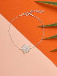 Heliophilia Srebrna bransoletka z elementem ozdobnym rozmiar: onesize. Szare bransoletki damskie Heliophilia, srebrne. Za 78.99 zł.