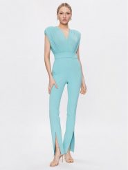PINKO Kombinezon Trevelin 100146 A0HJ Niebieski Regular Fit. Niebieskie sukienki damskie Pinko, bez wzorów, z syntetyku, bez ramiączek. Za 809.99 zł.