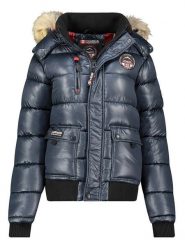 Canadian Peak Kurtka zimowa "Bugseak" w kolorze granatowym rozmiar: XXL. Niebieskie kurtki damskie Canadian Peak, na zimę, xxl, bez wzorów, z puchu, bez kaptura. Za 317.62 zł.