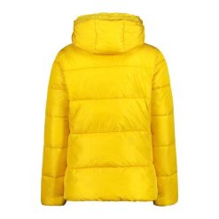 Damska kurtka z kapturem CMP. Żółte kurtki damskie CMP, na zimę, bez wzorów, z puchu, z kapturem. Za 548.50 zł.