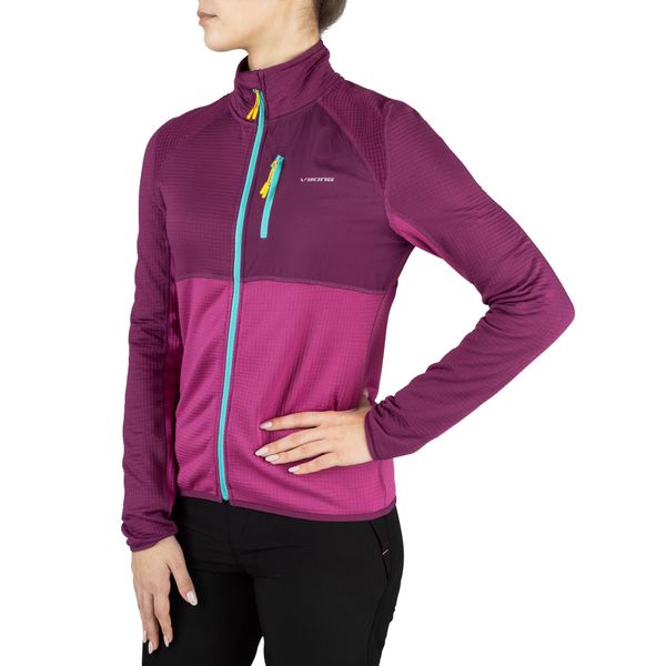 Bluza sportowa damska Viking Midland Lady. Czerwone bluzy damskie Viking, l, bez wzorów, bez kaptura. W wyprzedaży za 197.91 zł.