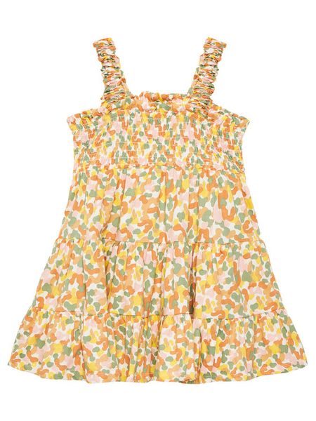 Original Marines Sukienka letnia DFP3160CF Kolorowy Regular Fit. Sukienki dziewczęce Original Marines, bez wzorów, z bawełny, bez ramiączek, proste. Za 99.99 zł.