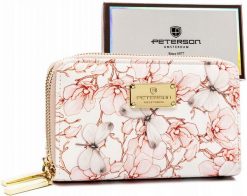 Portfel damski Peterson PTN 007-F8 różowy. Czerwone torebki klasyczne damskie Peterson, ze skóry ekologicznej, bez dodatków. Za 68.99 zł.