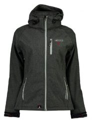 Maison Montaigne Kurtka softshellowa "Tilamai" w kolorze antracytowym rozmiar: XL. Czarne kurtki sportowe damskie Maison Montaigne, xl, z aplikacjami, bez kaptura. Za 213.95 zł.