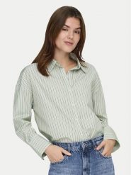 ONLY Koszula Oregon 15367554 Zielony Regular Fit. Zielone koszule damskie Only, m, bez wzorów, z syntetyku, bez kołnierzyka, bez ramiączek. Za 129.99 zł.