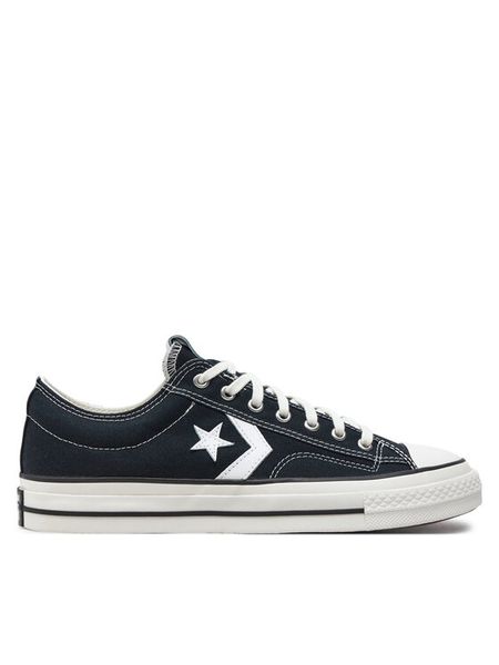 Converse Trampki Star Player 76 Premium Canvas A01607C Czarny. Czarne trampki damskie Converse, bez wzorów, z materiału, bez zapięcia. Za 379.99 zł.