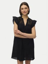Vero Moda Sukienka koktajlowa Line 10346970 Czarny Oversize. Czarne sukienki damskie Vero Moda, bez wzorów, z bawełny, wizytowe, bez ramiączek. Za 159.99 zł.