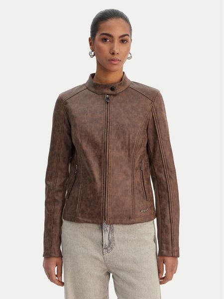 Desigual Kurtka przejściowa 26SWEW10 Brązowy Regular Fit. Brązowe kurtki damskie Desigual, xl, bez wzorów, z syntetyku, bez kaptura. Za 336.99 zł.