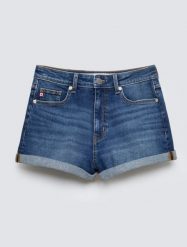 Szorty damskie jeansowe niebieskie Ayako 403. Niebieskie szorty damskie Big Star, bez wzorów, z denimu, z podwyższonym stanem. Za 139.99 zł.