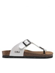 CMP Japonki Eco Mymosa Wmn Flip Flop 3Q91036 Biały. Białe klapki damskie CMP, bez wzorów, ze skóry, bez obcasa, bez zapięcia. Za 189.99 zł.