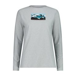 Koszulka damska turystyczna CMP 33N2226. Szare koszulki sportowe damskie CMP, l, bez wzorów, bez ramiączek. W wyprzedaży za 167.40 zł.