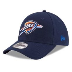 Czapka z daszkiem New Era NBA Oklahoma City Thunder. Niebieskie czapki z daszkiem damskie New Era, bez wzorów. Za 151.50 zł.