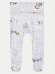 Jamiks Półśpiochy Pola JZF205 Błękitny Regular Fit. Niebieskie spodnie niemowlęce Jamiks, bez wzorów, z wiskozy. Za 79.99 zł.