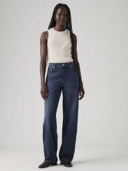 Levi's Dżinsy - Baggy fit - w kolorze granatowym rozmiar: W28/L32. Niebieskie jeansy damskie Levi's, z podwyższonym stanem. Za 219.95 zł.