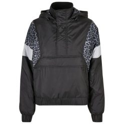 Kurtka Damska Snow Leopard Pull Over Jacket. Czarne kurtki damskie Urban Classics, xl, bez wzorów, bez kaptura. Za 254.99 zł.
