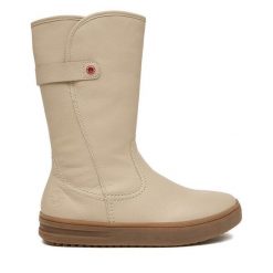Kozaki Rieker. Brązowe kozaki damskie Rieker, bez obcasa, na płaskiej podeszwie, bez zapięcia. Za 399.99 zł.