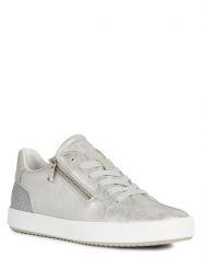 Geox Sneakersy "Blomiee" w kolorze srebrnym rozmiar: 36. Szare obuwie sportowe damskie Geox, z gumy, bez zapięcia. Za 185.32 zł.