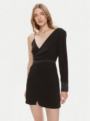 MVP Wardrobe Sukienka koktajlowa MVPE4AB137.0CP0046 Czarny Short Fit. Czarne sukienki damskie MVP Wardrobe, bez wzorów, wizytowe, bez ramiączek. Za 669.99 zł.