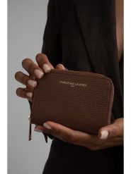 Christian Laurier Skórzany portfel "Jaida" w kolorze brązowym - 13 x 9 cm rozmiar: onesize. Brązowe portfele damskie Christian Laurier, bez wzorów, z materiału. Za 197.63 zł.