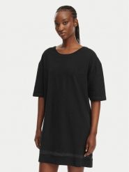 HUGO T-Shirt 50561598 Czarny Relaxed Fit. Czarne t-shirty damskie Hugo, s, bez wzorów, z bawełny, bez kołnierzyka. Za 259.99 zł.