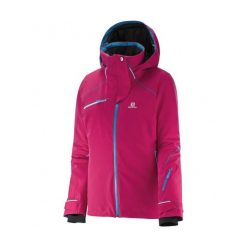 Kurtka sportowa damska Salomon Speed Jkt W. Czerwone kurtki sportowe damskie Salomon, na zimę, s, bez wzorów, bez kaptura. Za 660.00 zł.