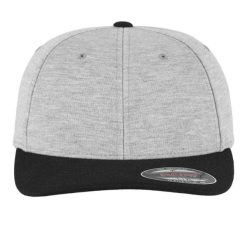 Dwukolorowa Czapka Z Daszkiem Double Jersey. Czarne czapki z daszkiem damskie FLEXFIT, bez wzorów, z bawełny. Za 80.99 zł.
