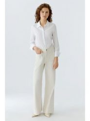 Oui Dżinsy - Comfort fit - w kolorze kremowym rozmiar: 34. Brązowe jeansy damskie Oui, z podwyższonym stanem. Za 339.99 zł.