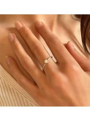 Les Petites Précieuses Srebrny pierścionek z diamentami rozmiar: 54. Szare pierścionki damskie Les Petites Précieuses, z diamentem, srebrne. Za 192.79 zł.