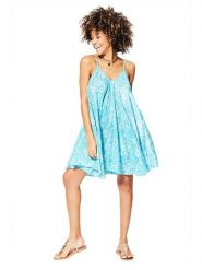 Aller Simplement Sukienka w kolorze turkusowo-białym rozmiar: 34-40. Białe sukienki damskie Aller Simplement, bez wzorów, klasyczne, bez ramiączek. Za 43.99 zł.