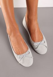 Szare Balerinki Azulenn. Szare balerinki damskie Born2be, bez wzorów, z okrągłym noskiem. Za 39.99 zł.