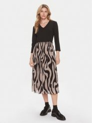 Liu Jo Sukienka codzienna WA4112 J7821 Czarny Regular Fit. Czarne sukienki damskie Liu Jo, bez wzorów, z syntetyku, bez ramiączek. Za 409.99 zł.