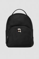 KARL LAGERFELD Czarny mały plecak damski Ikon Nylon. Czarne plecaki KARL LAGERFELD, bez wzorów, z nylonu. W wyprzedaży za 475.99 zł.