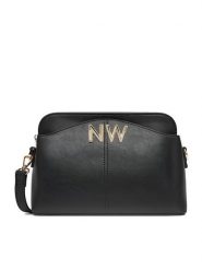 Nine West Torebka CEO-ISABELLA-S23599-1 Czarny. Czarne listonoszki damskie Nine West, bez wzorów, z materiału, bez dodatków. Za 199.99 zł.
