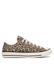 Converse Trampki CTAS OX EGRET/BLACK/HONEY STICK A19182C Beżowy. Brązowe trampki damskie Converse, bez wzorów, z materiału, bez zapięcia. Za 399.99 zł.