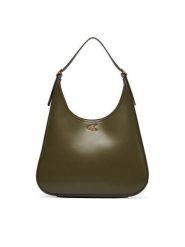 Calvin Klein Torebka Ck Medium Shoulder Bag LV04F3522G Zielony ciemny. Zielone torebki klasyczne damskie Calvin Klein, ze skóry, bez dodatków. Za 569.99 zł.